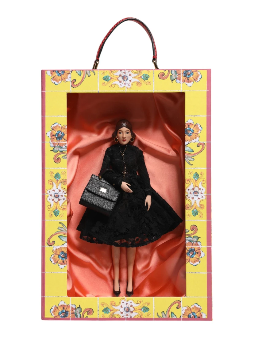 Black Dress Ceramic Porcelain Fashion Leather Sicily Dolls