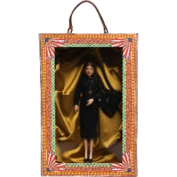 Black Dress Ceramic Porcelain Fashion Leather Sicily Dolls