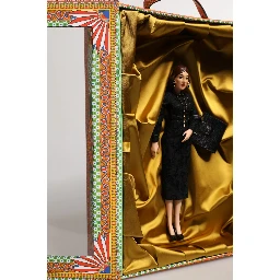 Black Dress Ceramic Porcelain Fashion Leather Sicily Dolls