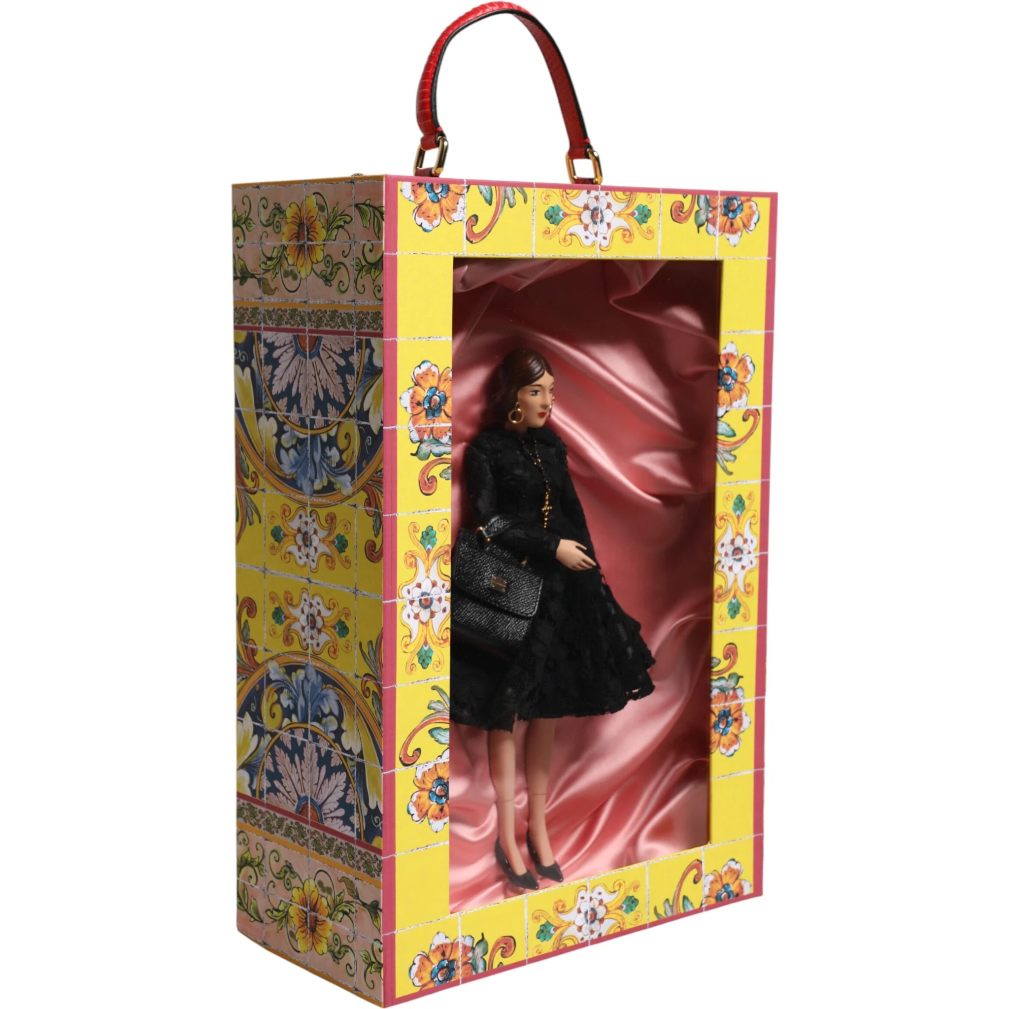 Black Dress Ceramic Porcelain Fashion Leather Sicily Dolls