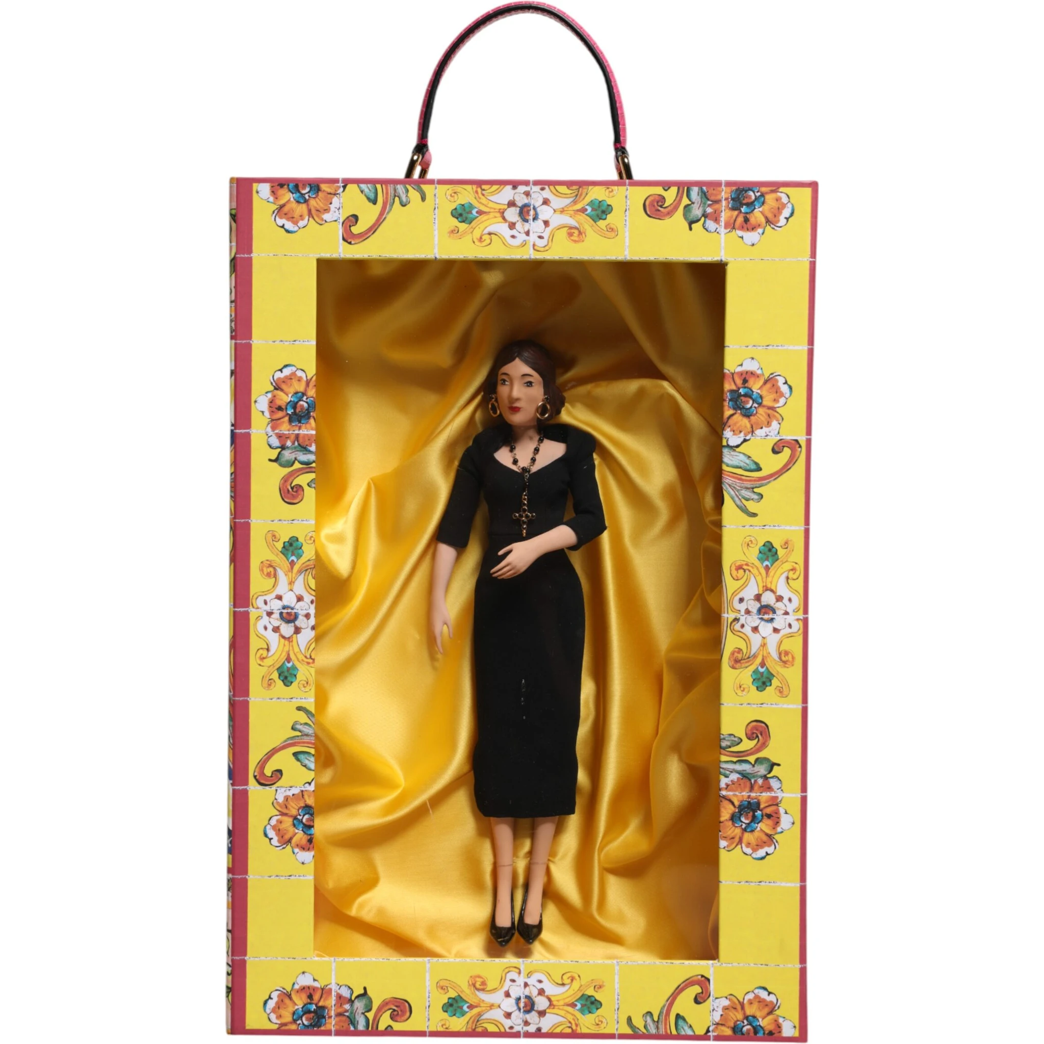 Black Dress Ceramic Porcelain Fashion Leather Sicily Dolls