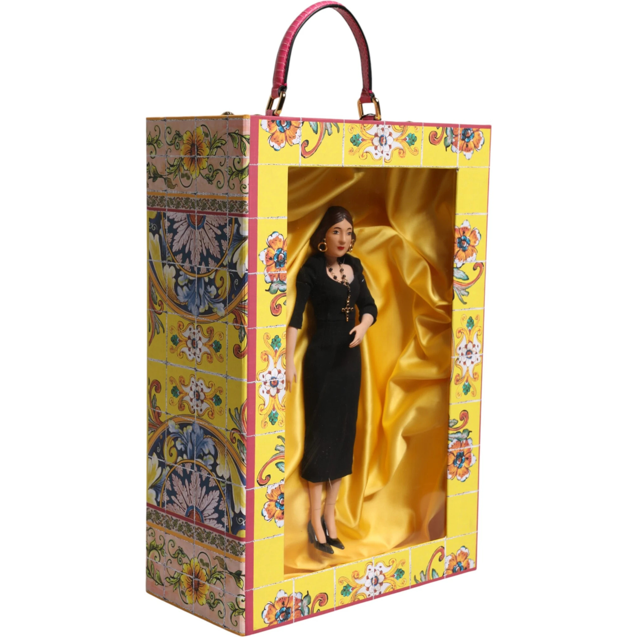 Black Dress Ceramic Porcelain Fashion Leather Sicily Dolls