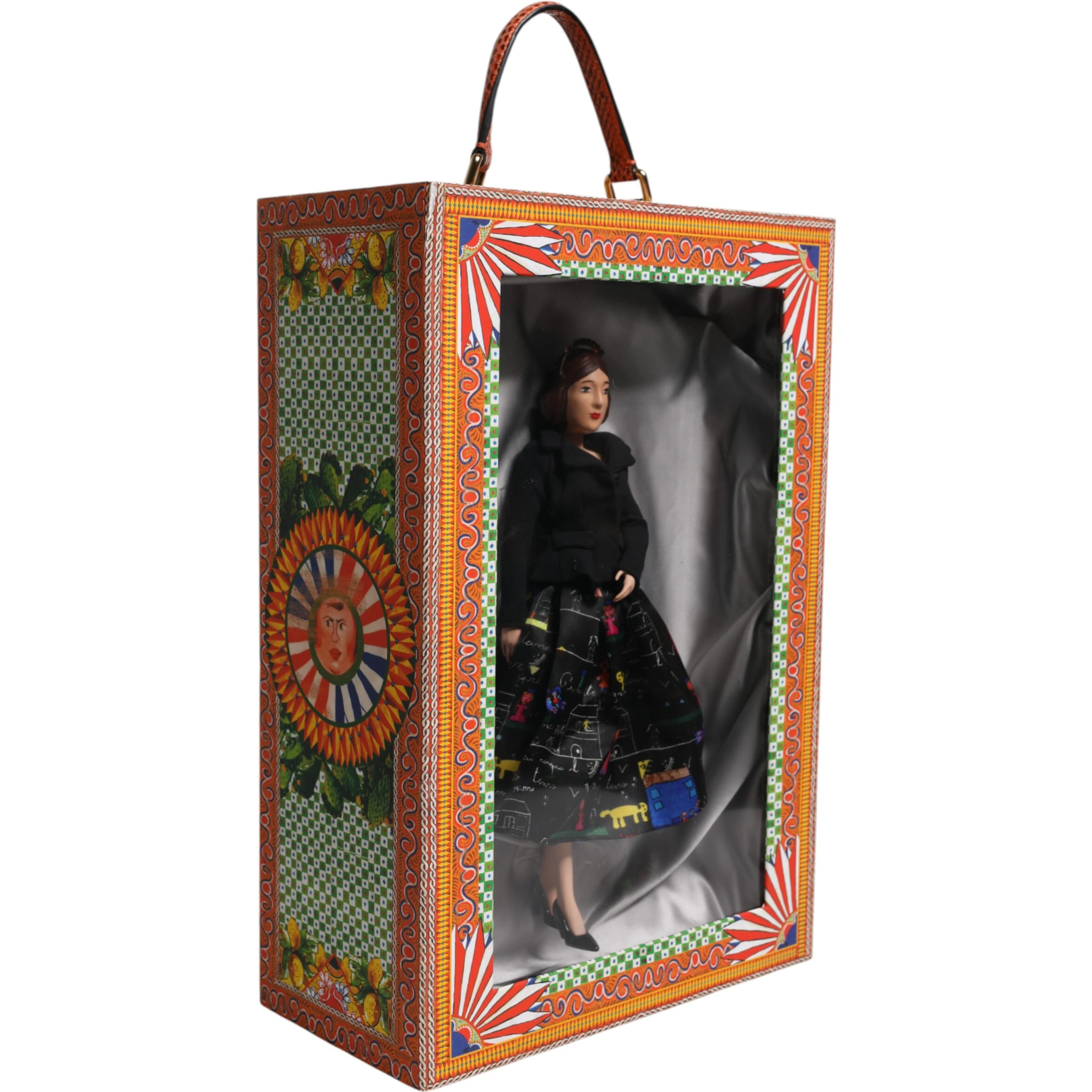Black Dress Ceramic Porcelain Fashion Leather Sicily Dolls