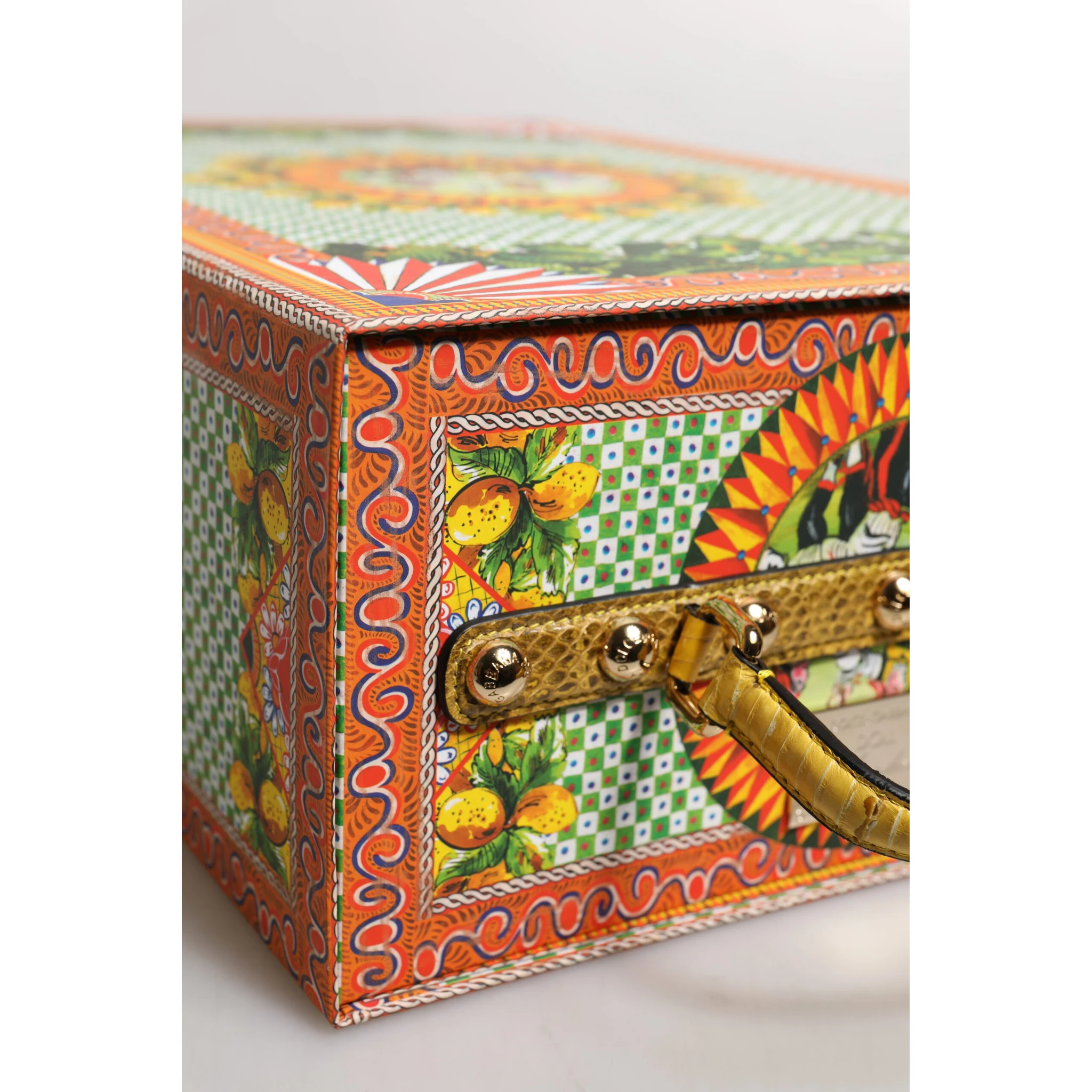 Red Dress Ceramic Porcelain Fashion Box Leather Sicily Dolls