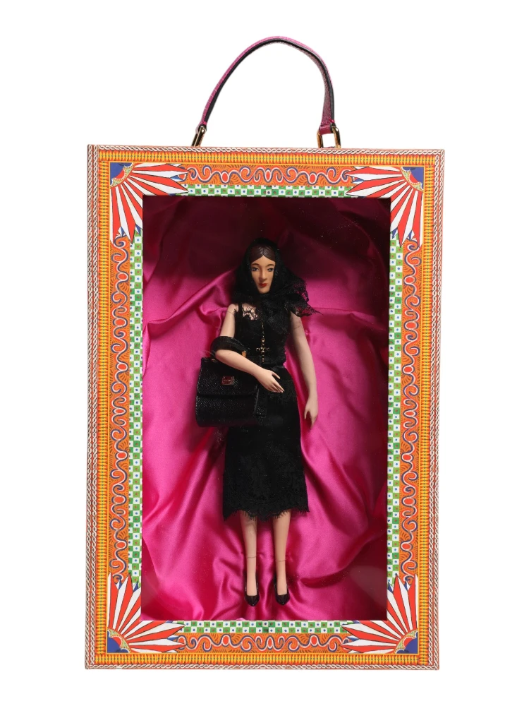 Black Dress Ceramic Porcelain Fashion Leather Sicily Dolls