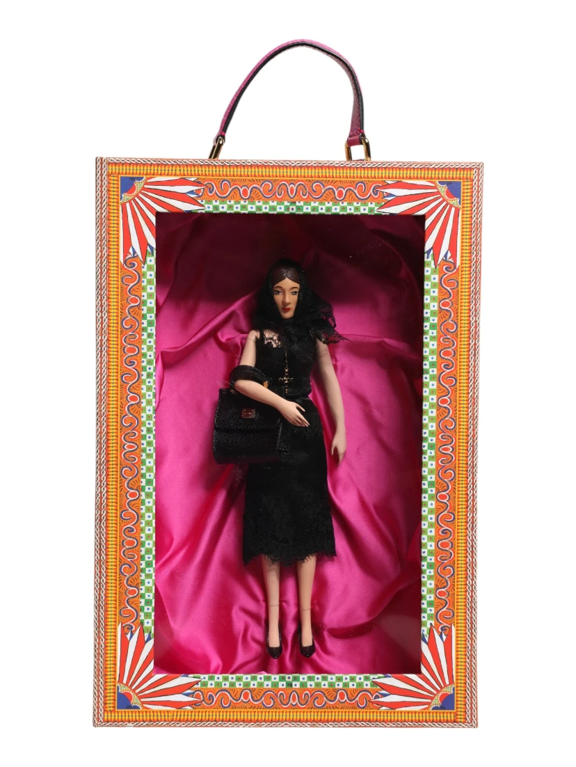 Black Dress Ceramic Porcelain Fashion Leather Sicily Dolls