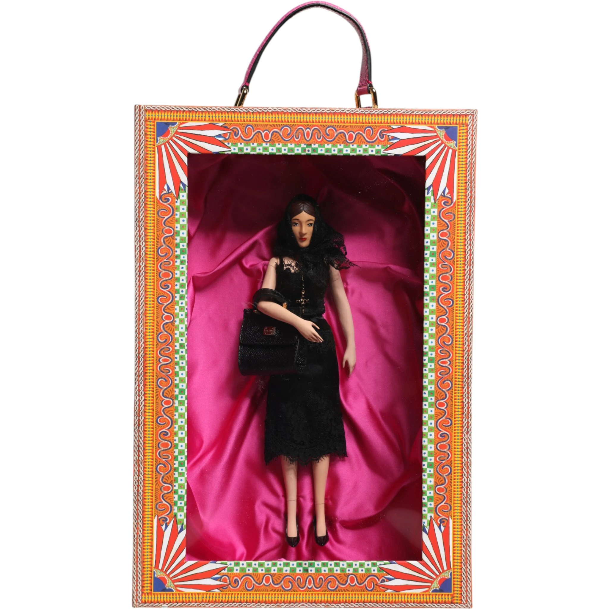 Black Dress Ceramic Porcelain Fashion Leather Sicily Dolls