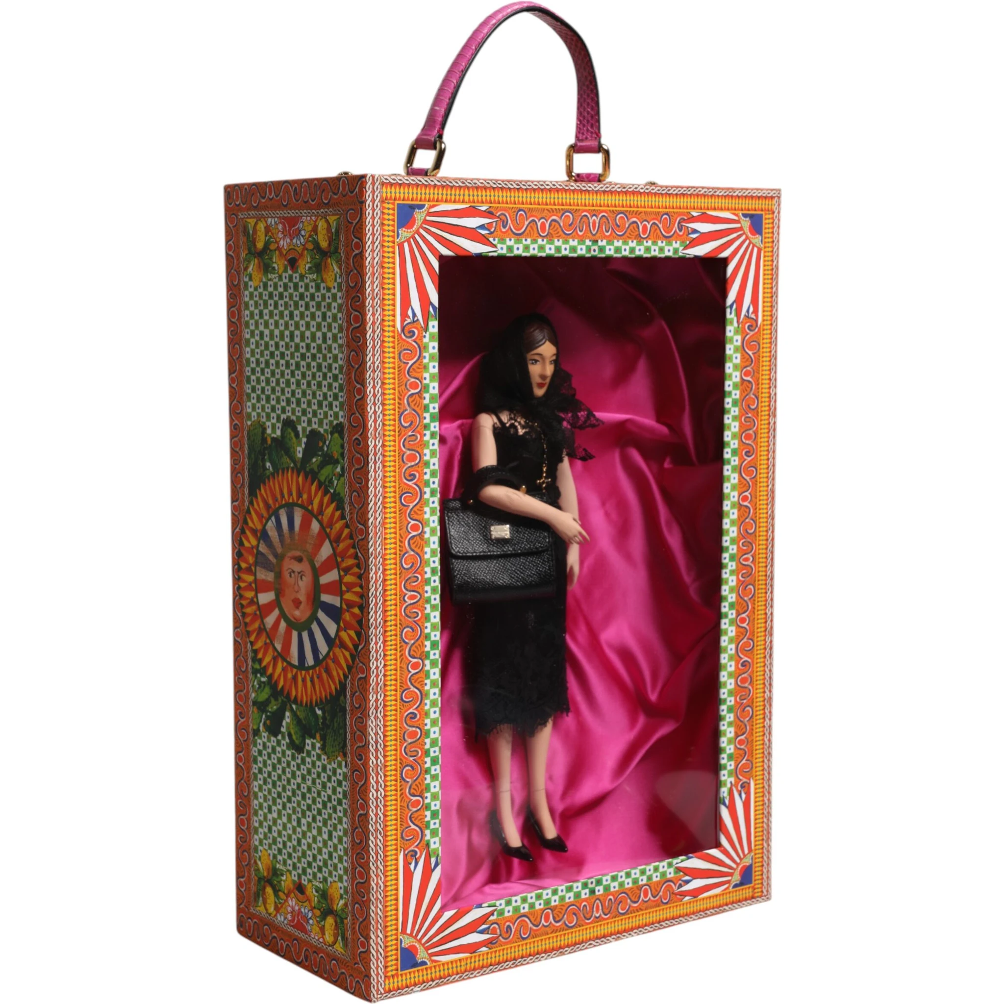 Black Dress Ceramic Porcelain Fashion Leather Sicily Dolls