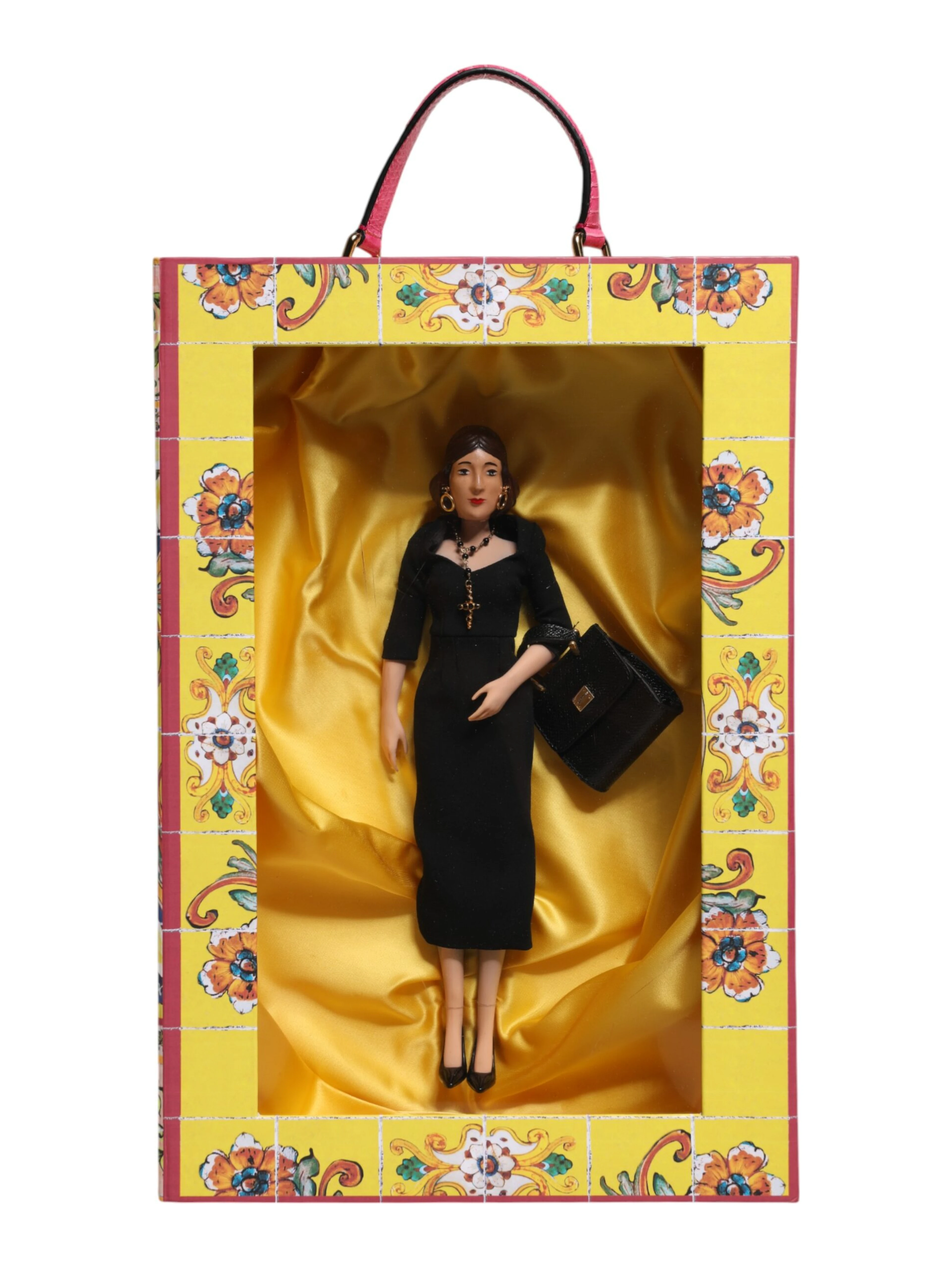 Black Dress Ceramic Porcelain Fashion Leather Sicily Dolls