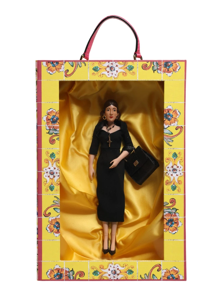 Black Dress Ceramic Porcelain Fashion Leather Sicily Dolls alternative