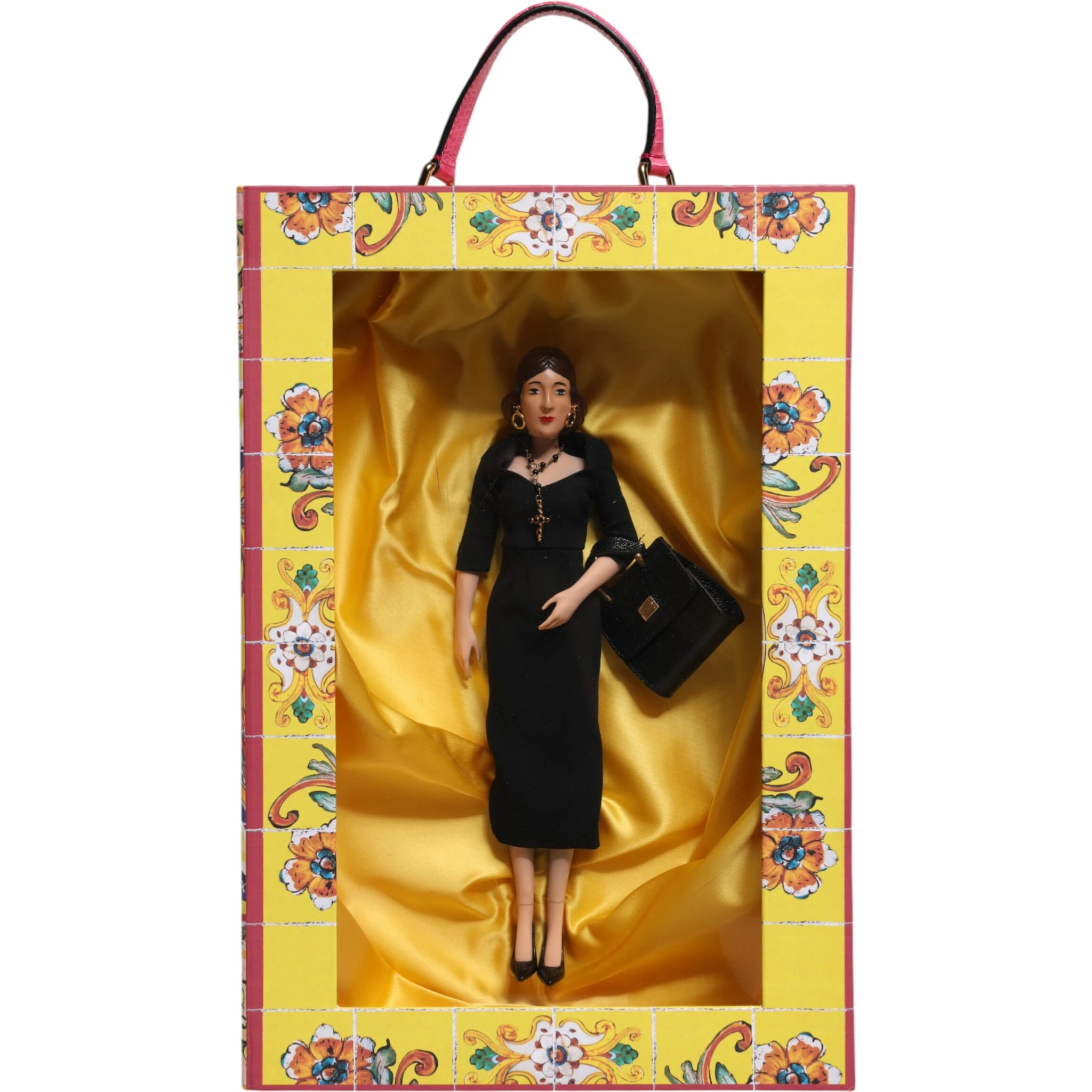 Black Dress Ceramic Porcelain Fashion Leather Sicily Dolls