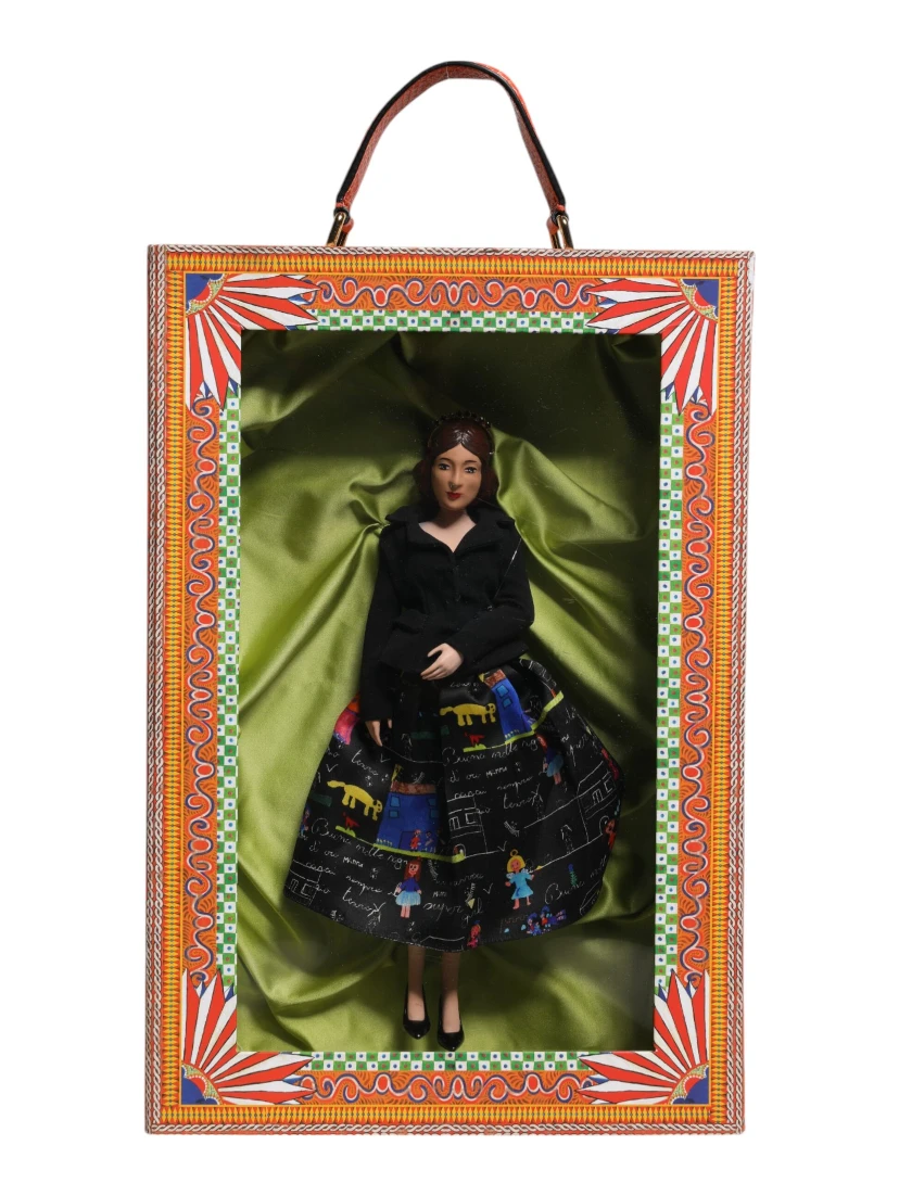 Black Dress Ceramic Porcelain Fashion Leather Sicily Dolls