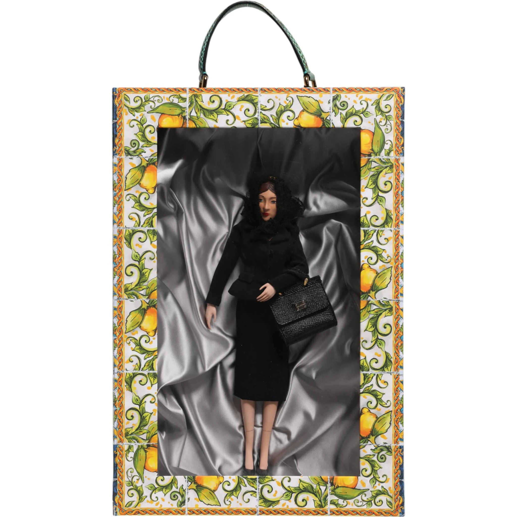 Black Dress Ceramic Porcelain Fashion Leather Sicily Dolls