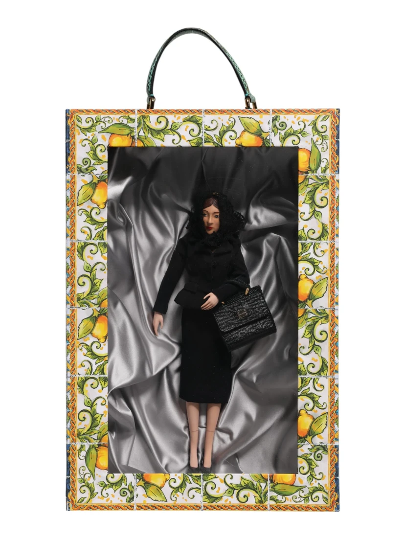 Black Dress Ceramic Porcelain Fashion Leather Sicily Dolls