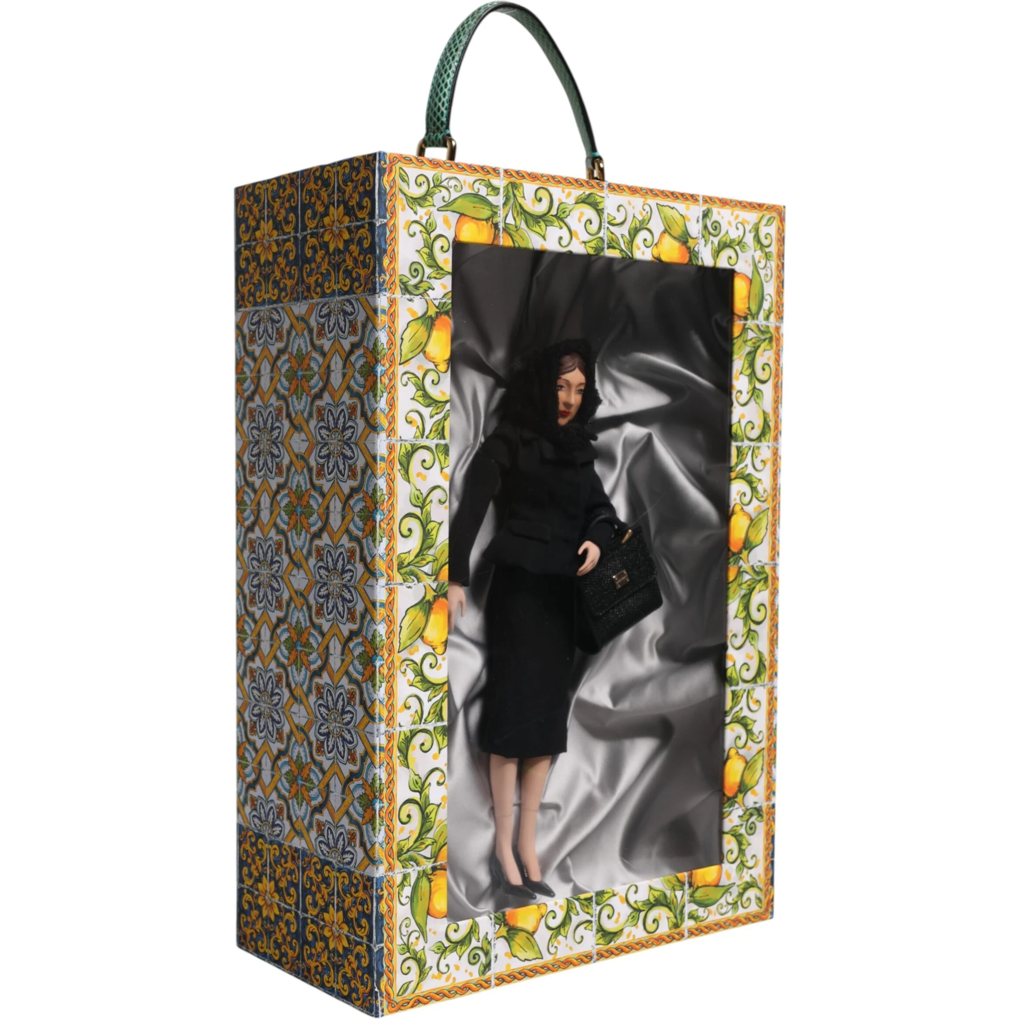 Black Dress Ceramic Porcelain Fashion Leather Sicily Dolls