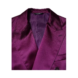 Purple Double Breasted Men Suit Coat Blazer