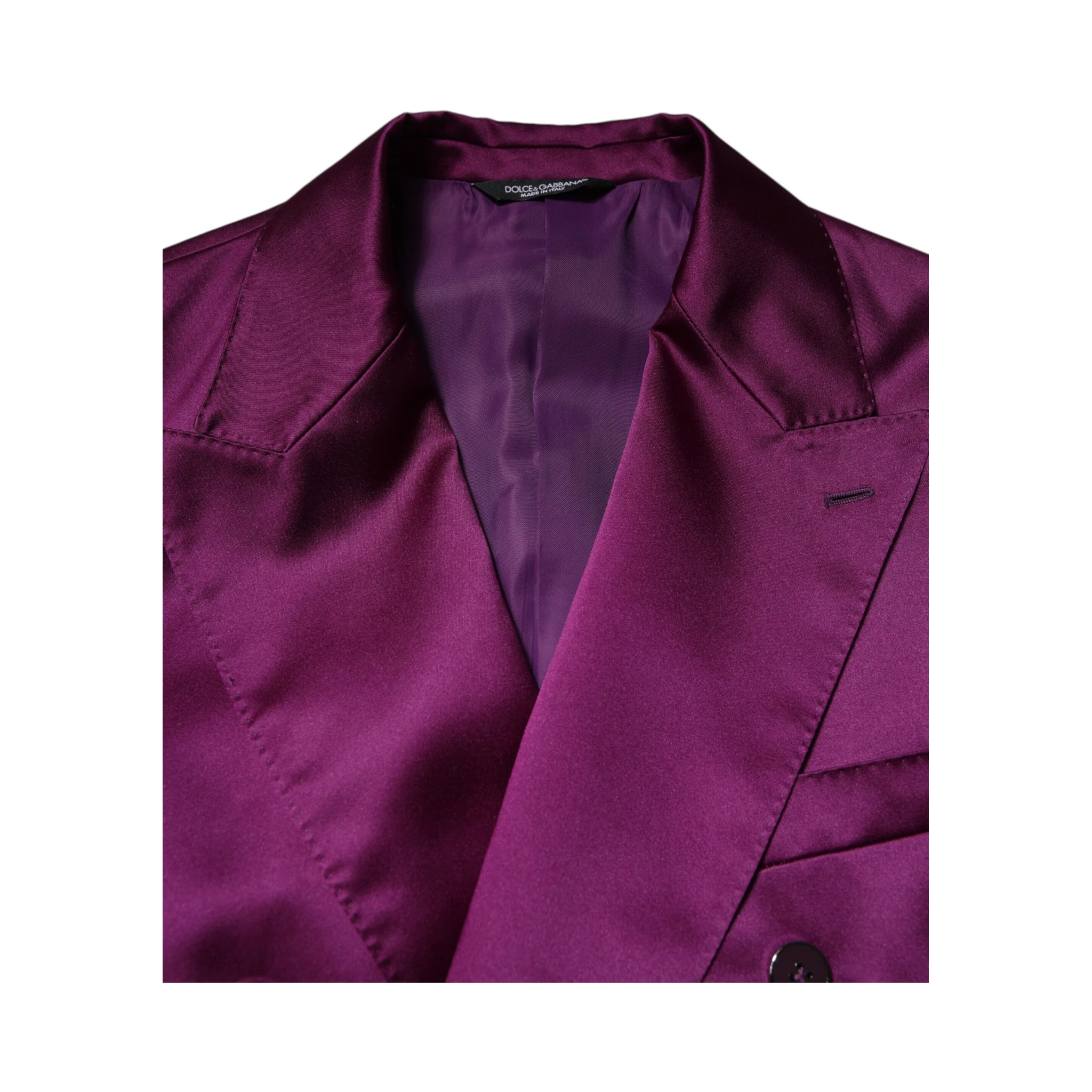 Purple Double Breasted Men Suit Coat Blazer