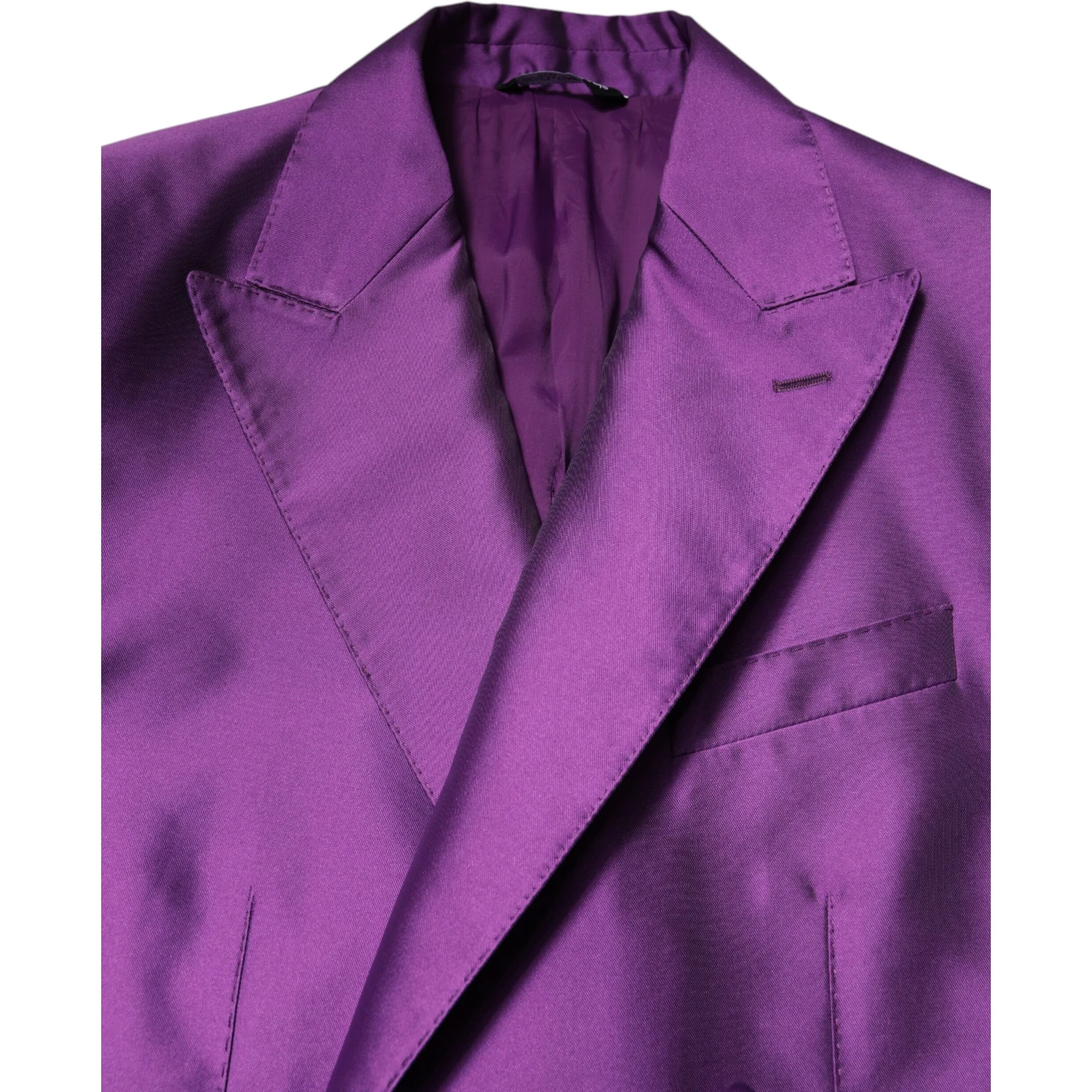 Purple Double Breasted Men Suit Coat Blazer