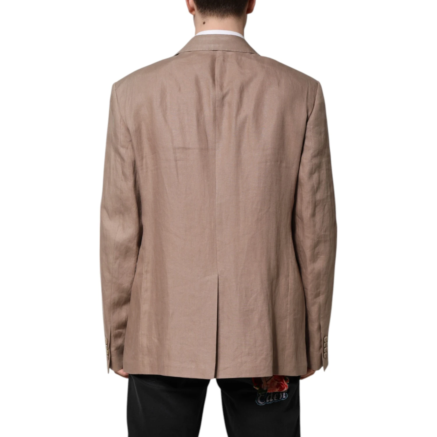 Beige TAORMINA Single Breasted Coat Blazer