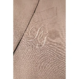 Beige TAORMINA Single Breasted Coat Blazer