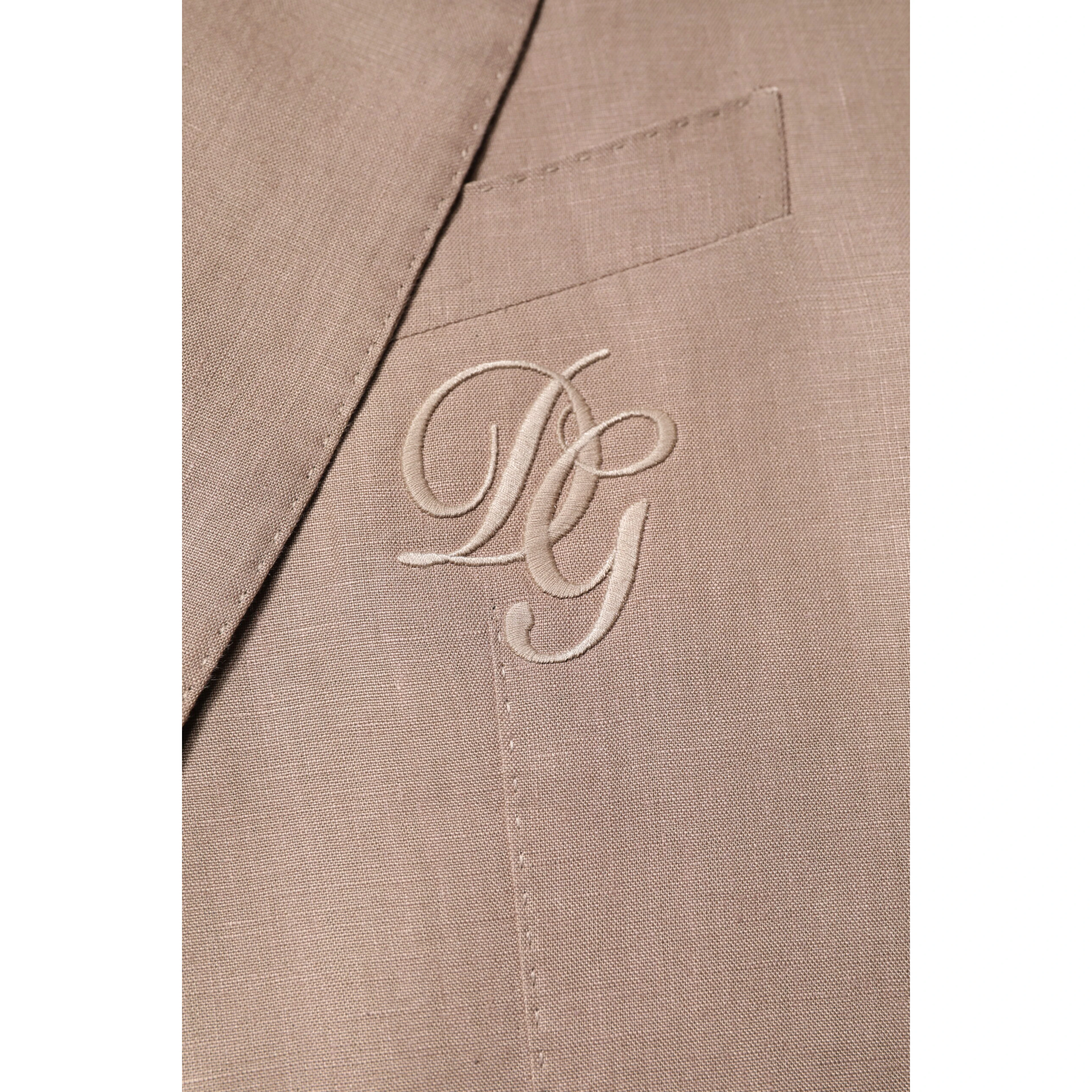 Beige TAORMINA Single Breasted Coat Blazer