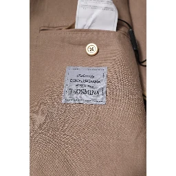Beige TAORMINA Single Breasted Coat Blazer