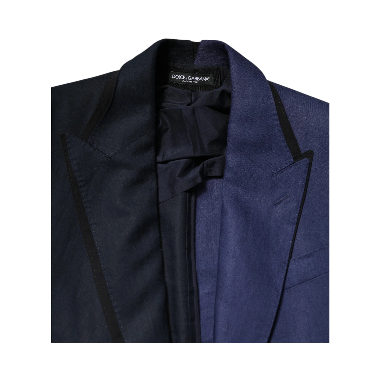 Navy Blue Double Breasted Suit Coat Blazer