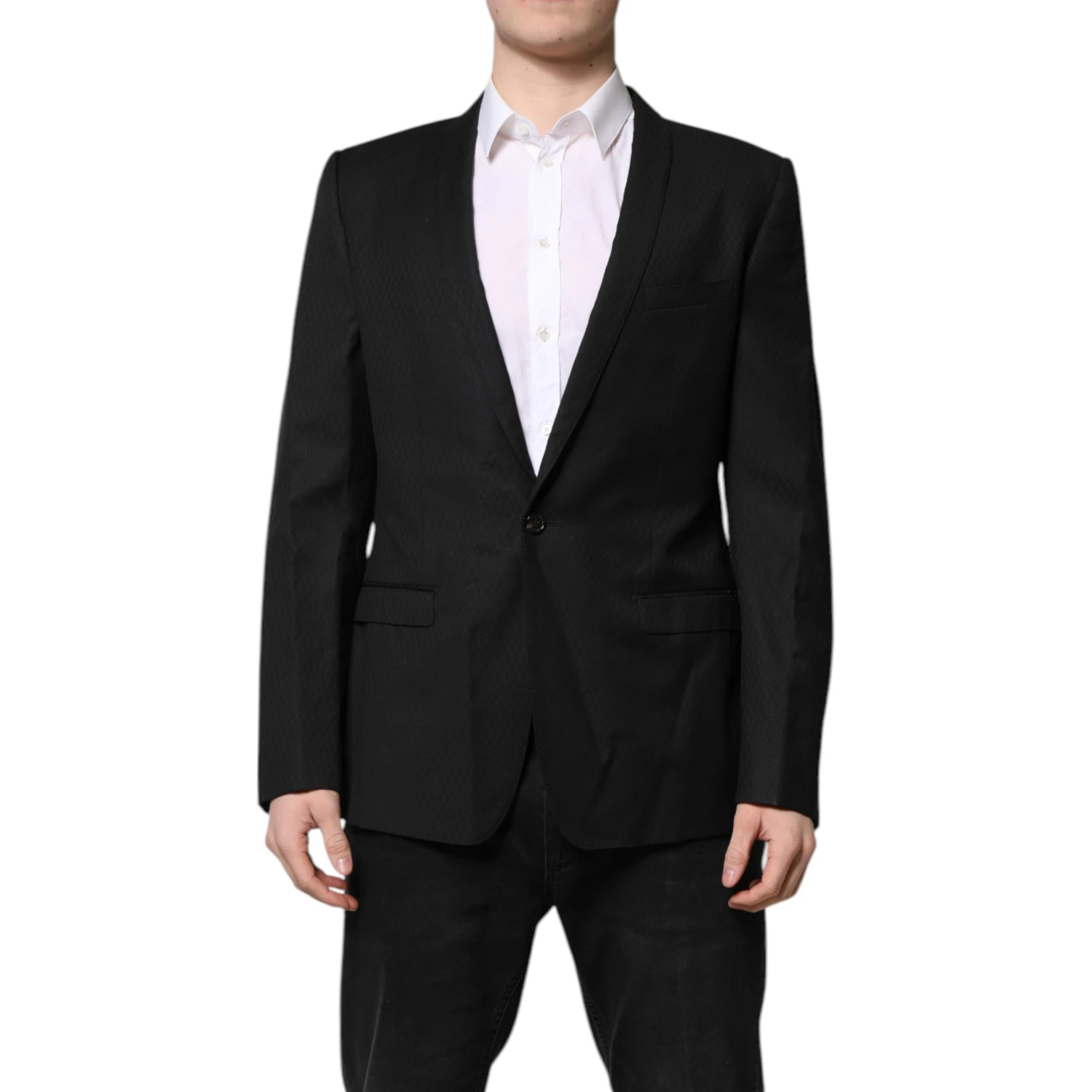 Black GOLD Single Breasted Suit Coat Blazer