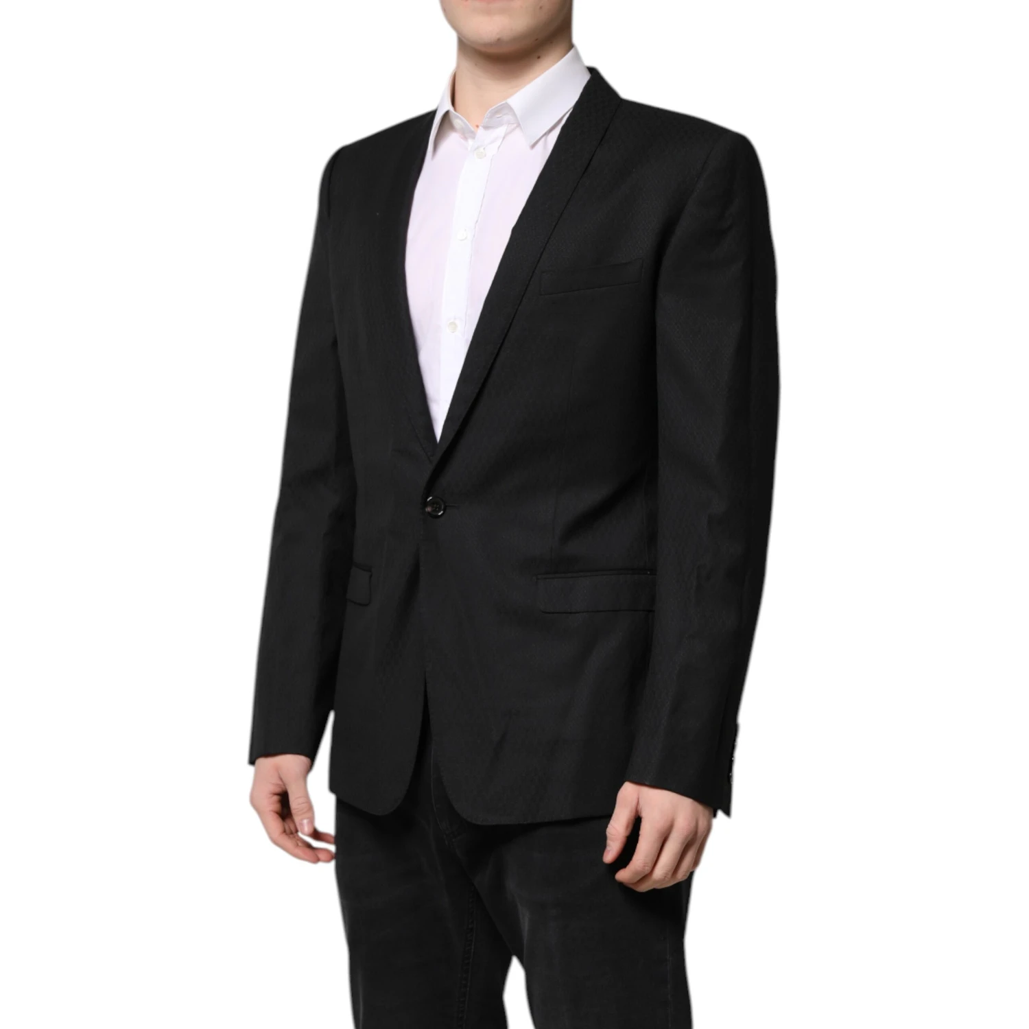 Black GOLD Single Breasted Suit Coat Blazer