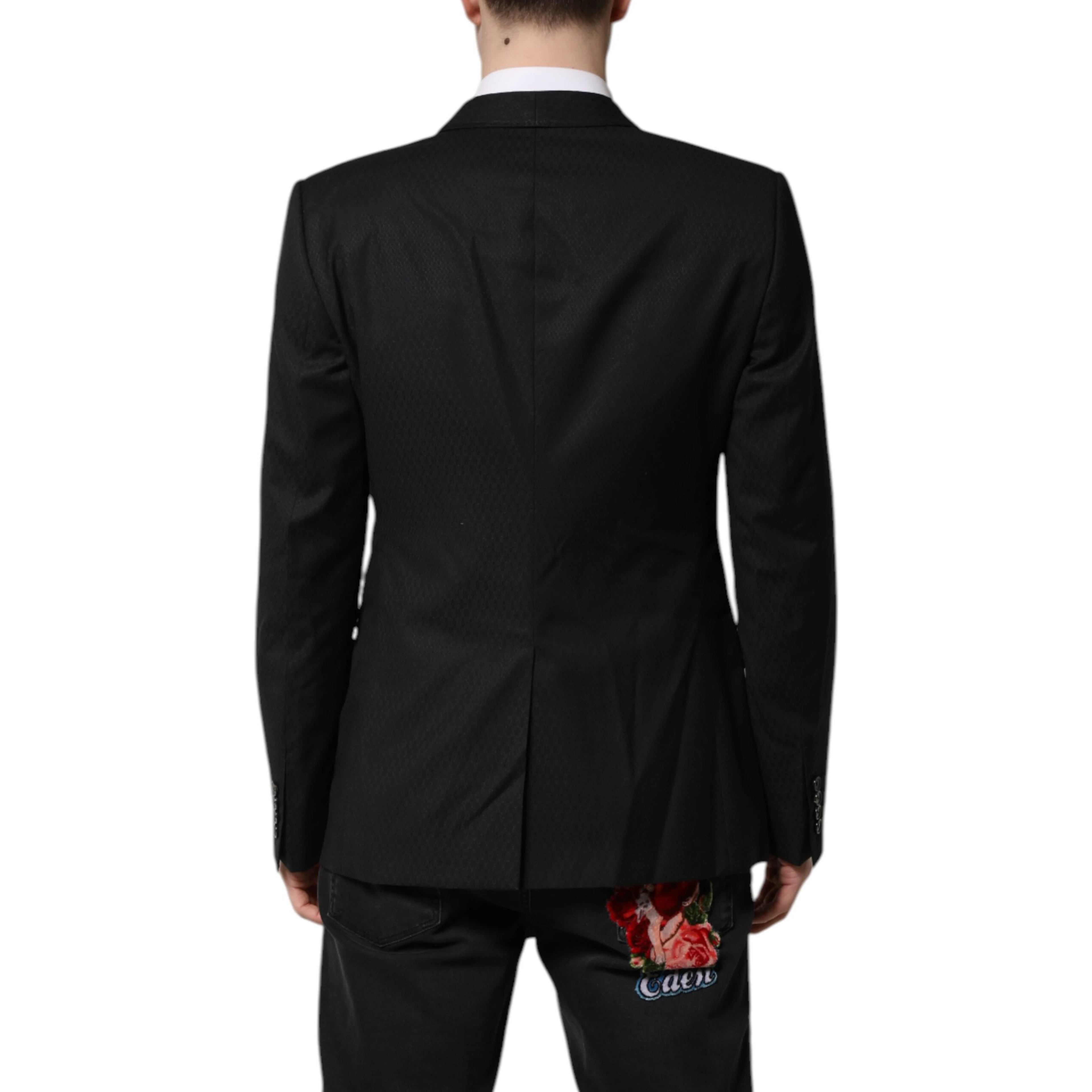 Black GOLD Single Breasted Suit Coat Blazer