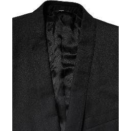 Black GOLD Single Breasted Suit Coat Blazer