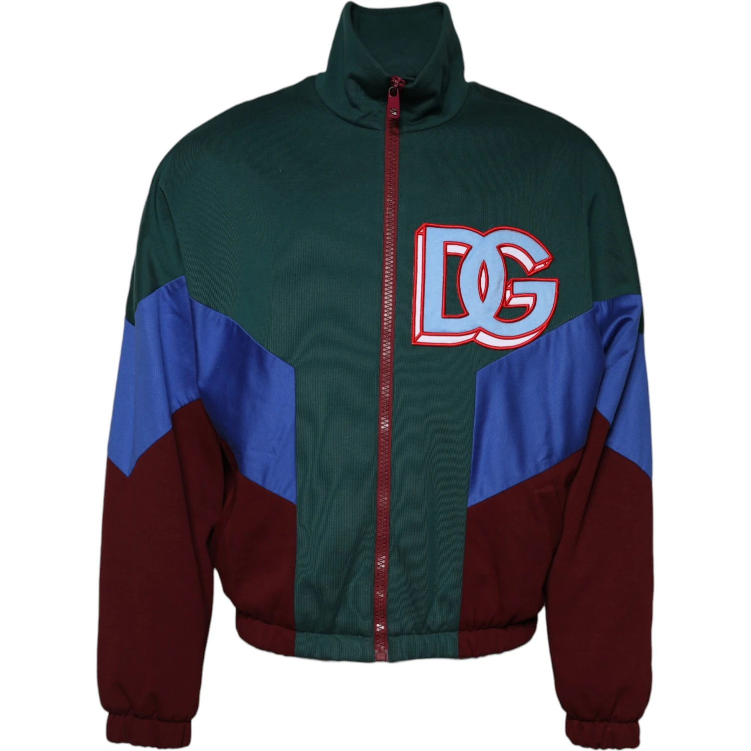 Multicolor Cotton Logo Full Zip Jacket