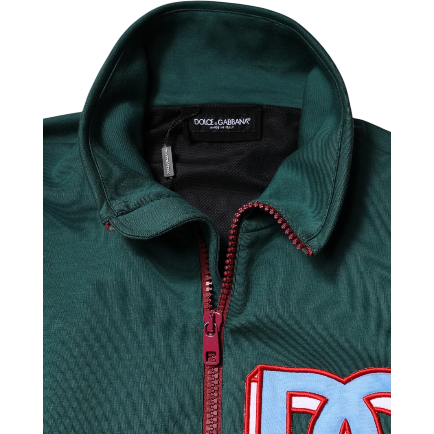 Multicolor Cotton Logo Full Zip Jacket