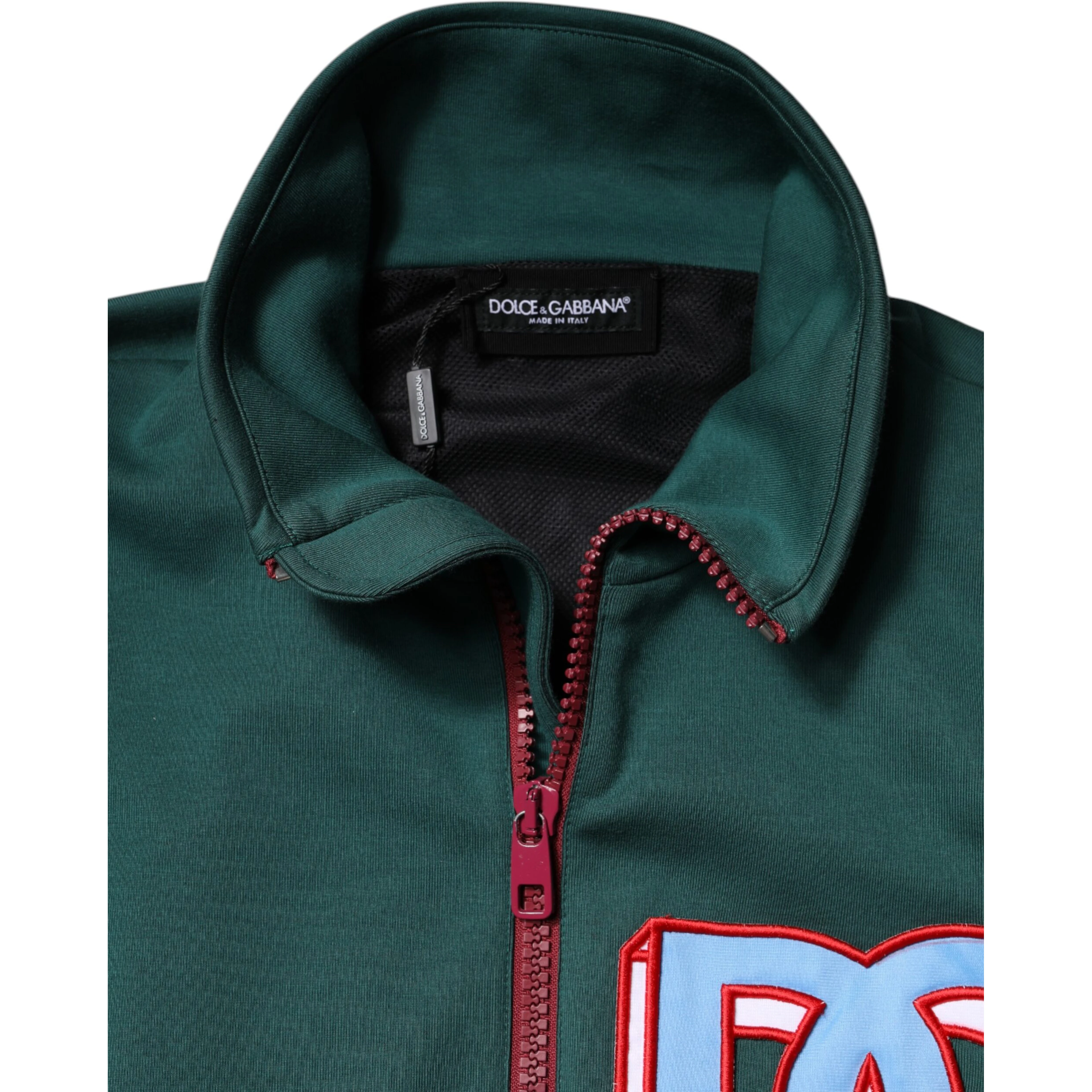 Multicolor Cotton Logo Full Zip Jacket