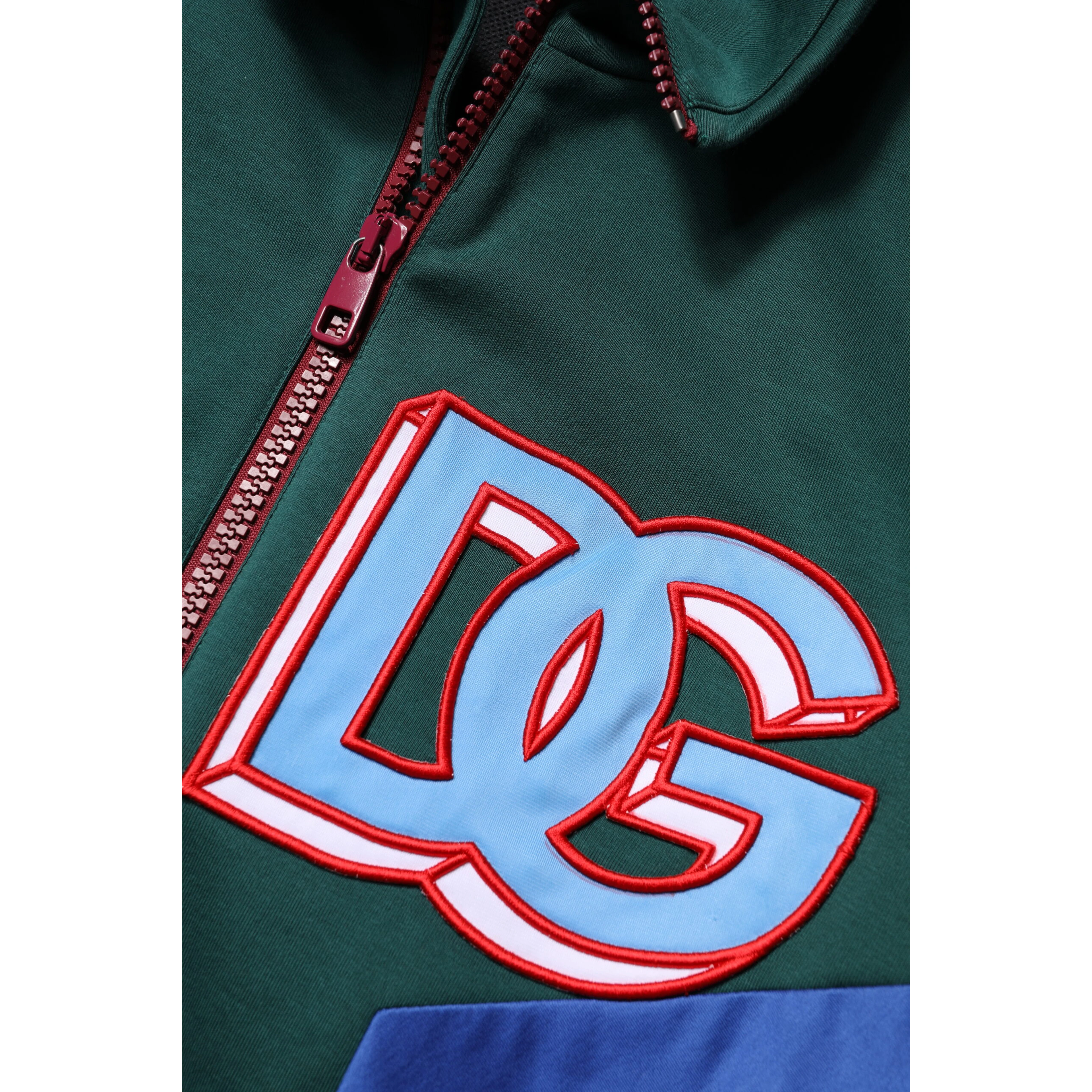 Multicolor Cotton Logo Full Zip Jacket