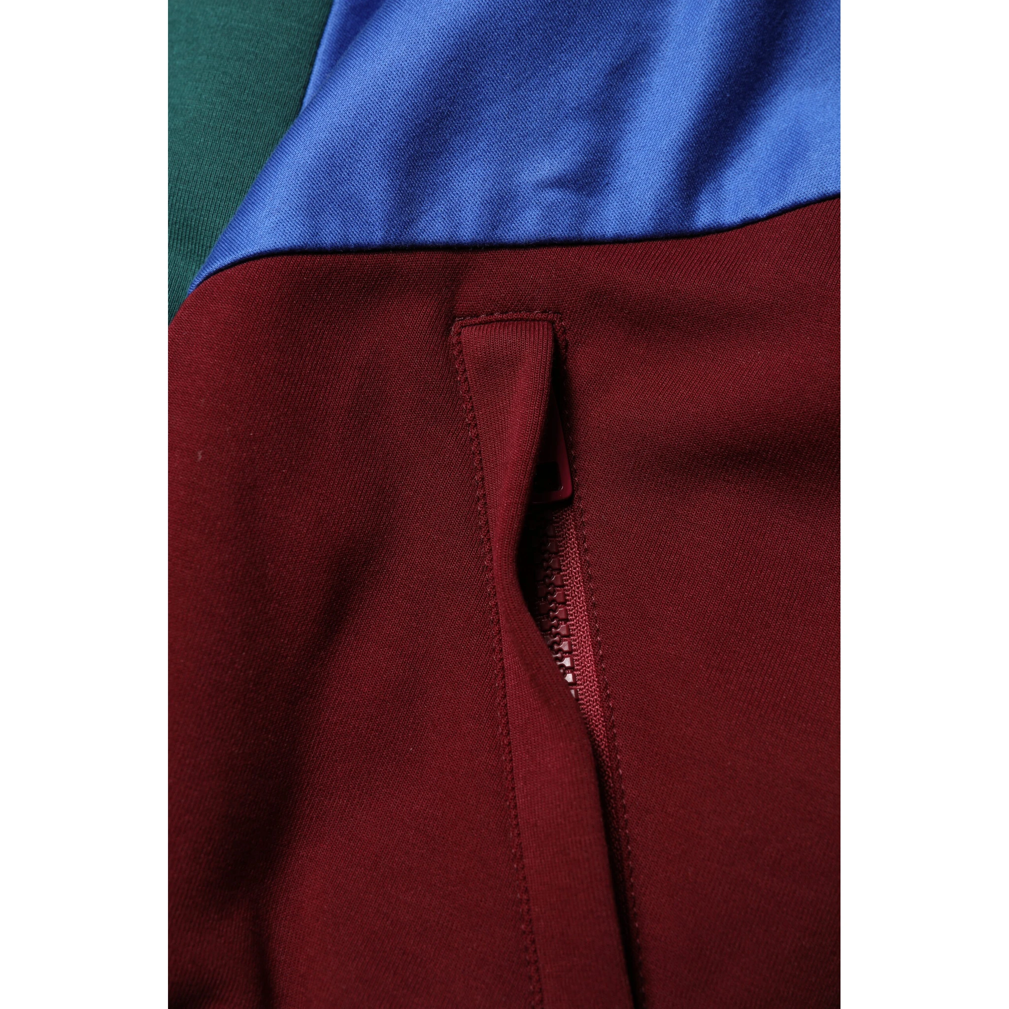 Multicolor Cotton Logo Full Zip Jacket