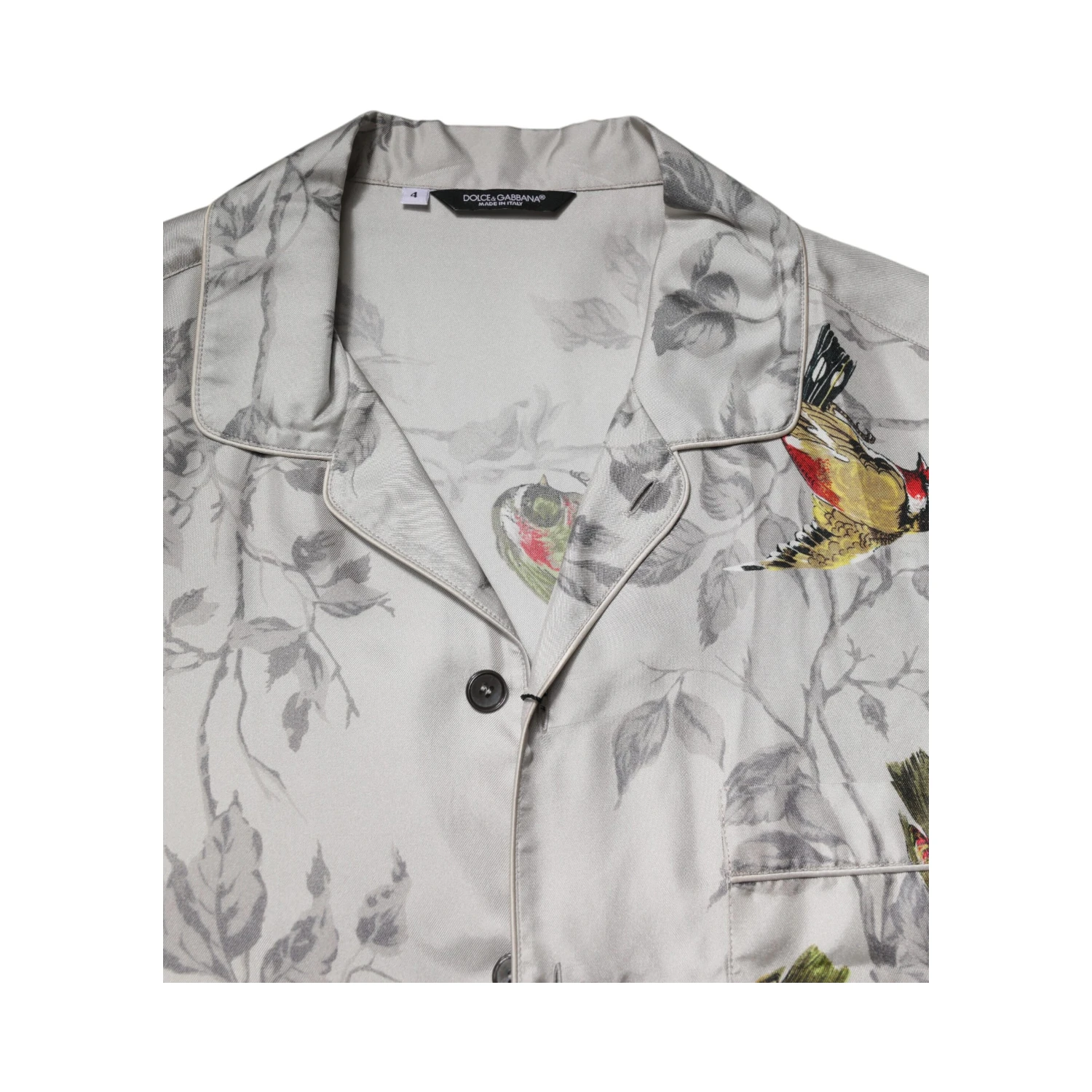 Multicolor Silk Printed Button Down Shirt