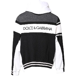 Multicolor Logo Pullover Hooded Sweater