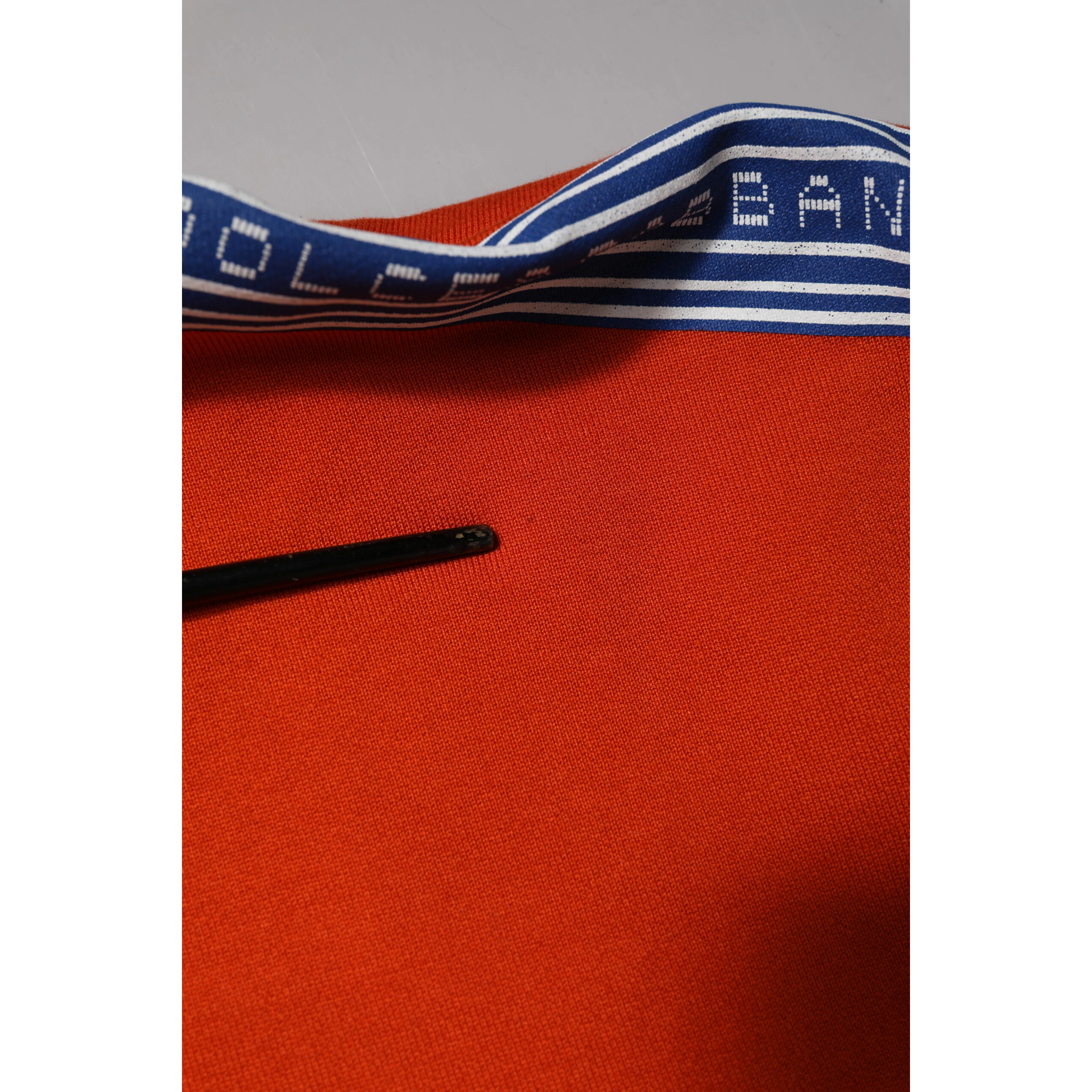 Orange Cotton Hooded Men Sweatshirt Sweater