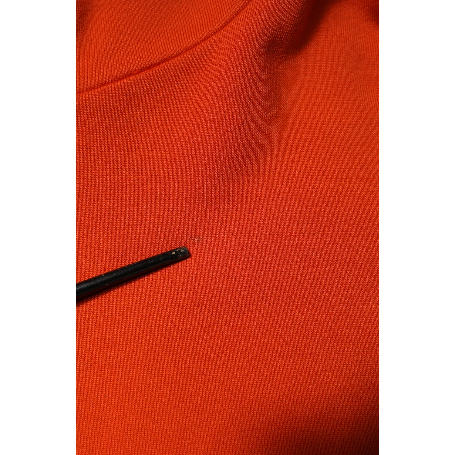 Orange Cotton Hooded Men Sweatshirt Sweater