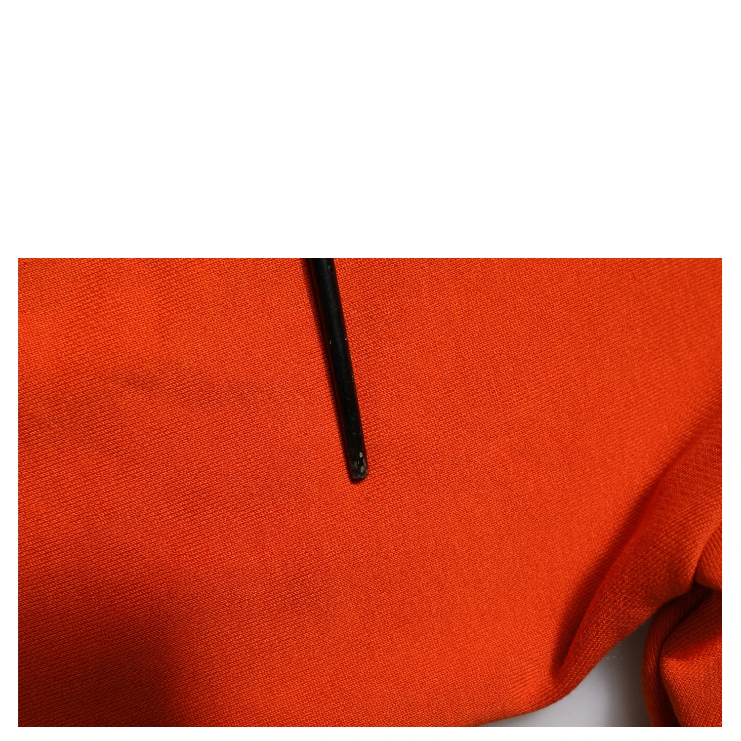 Orange Cotton Hooded Men Sweatshirt Sweater