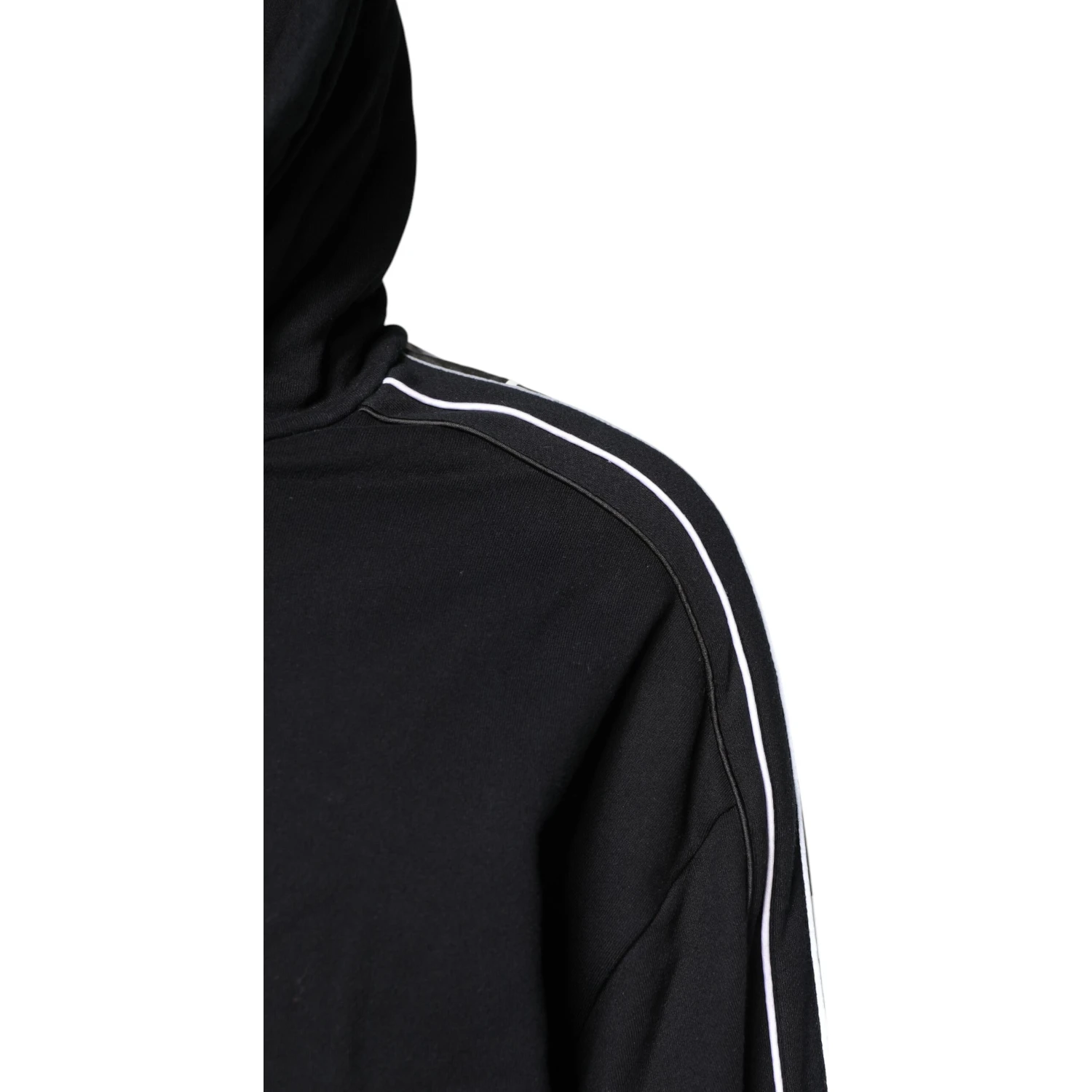 Black Cotton Logo Hooded Sweatshirt Sweater