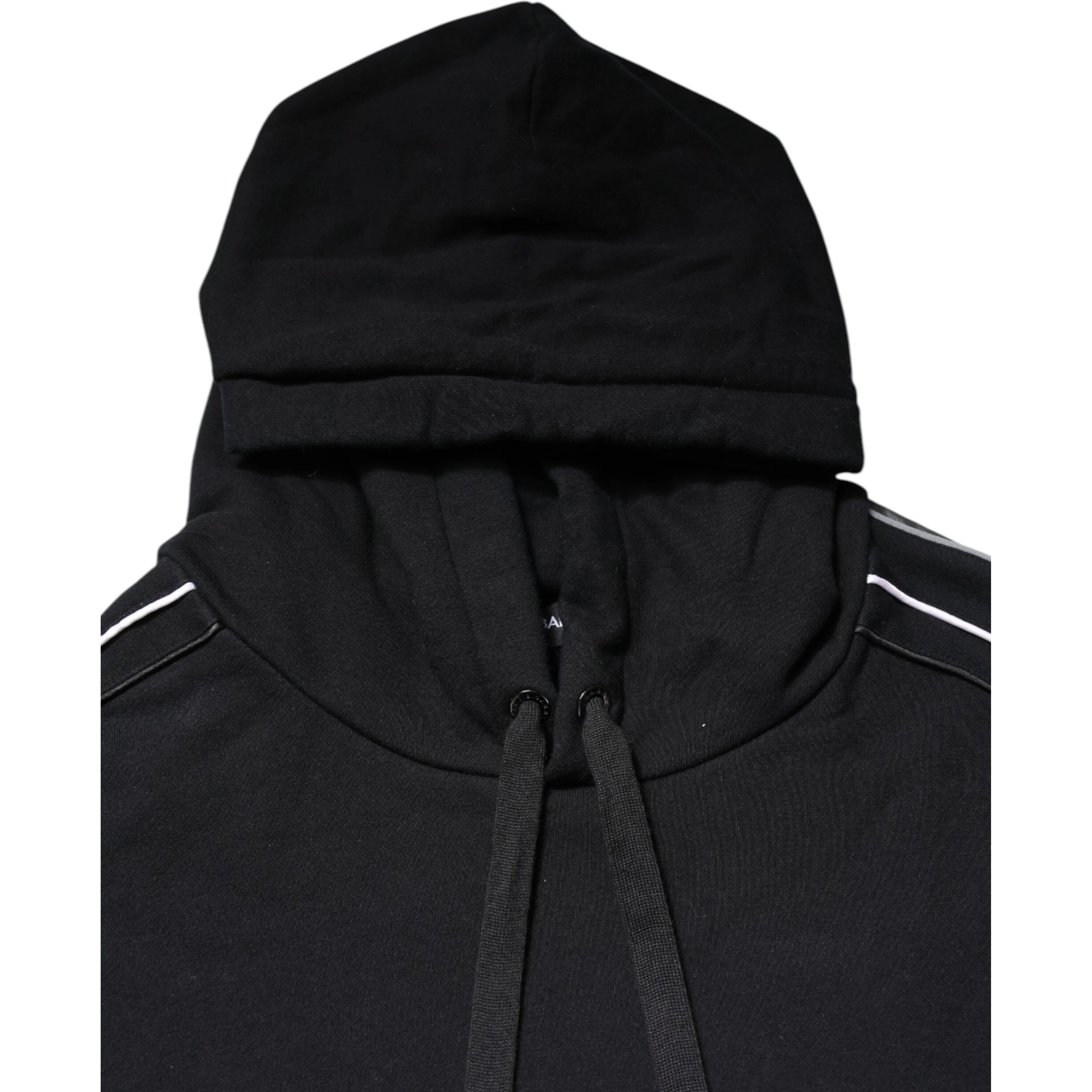 Black Cotton Logo Hooded Sweatshirt Sweater