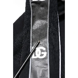 Black Cotton Logo Hooded Sweatshirt Sweater