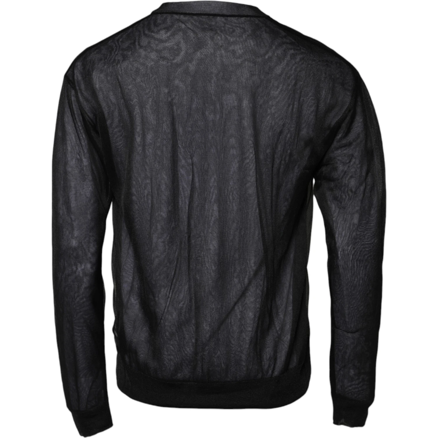 Black White Logo Knitted Pullover Sweater