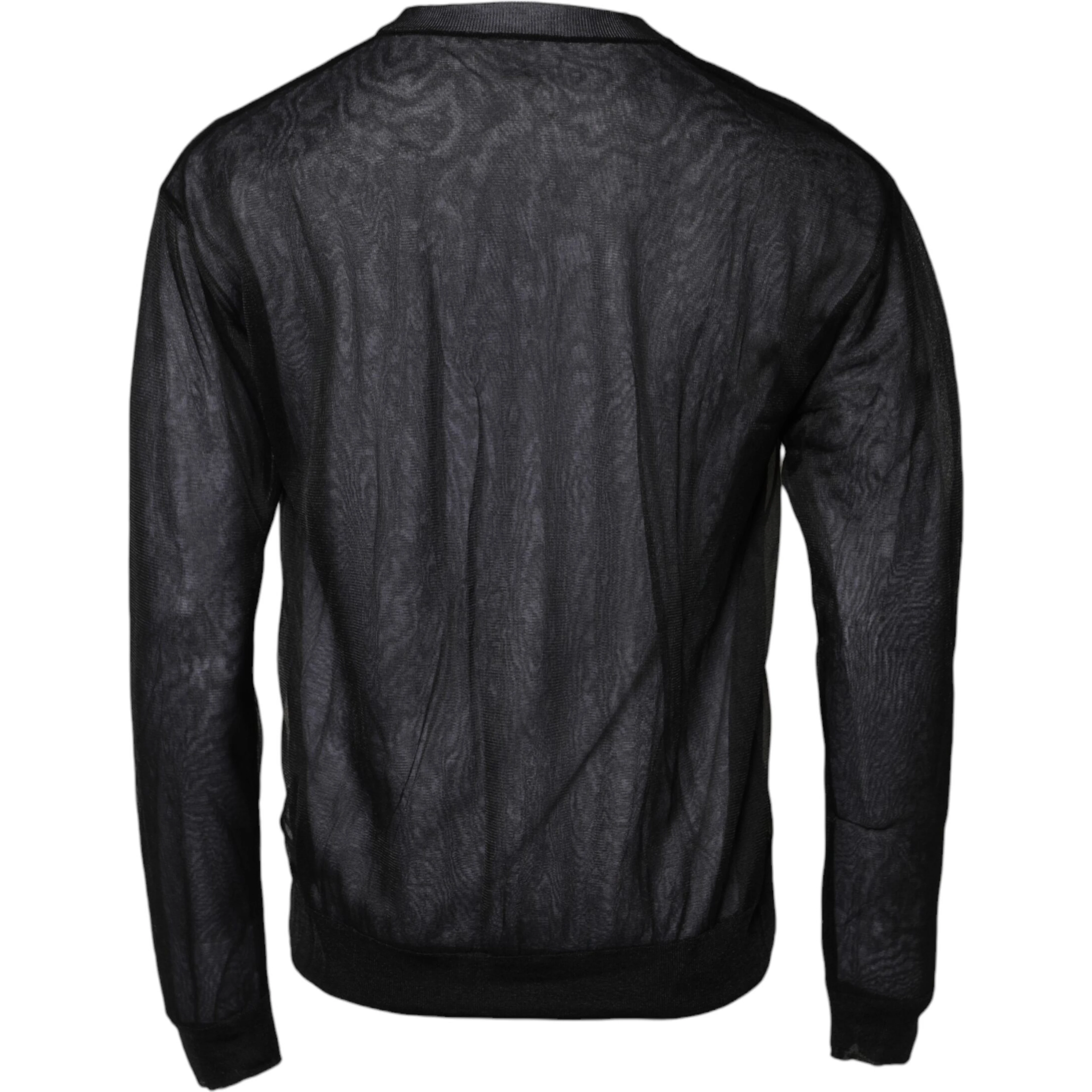 Black White Logo Knitted Pullover Sweater