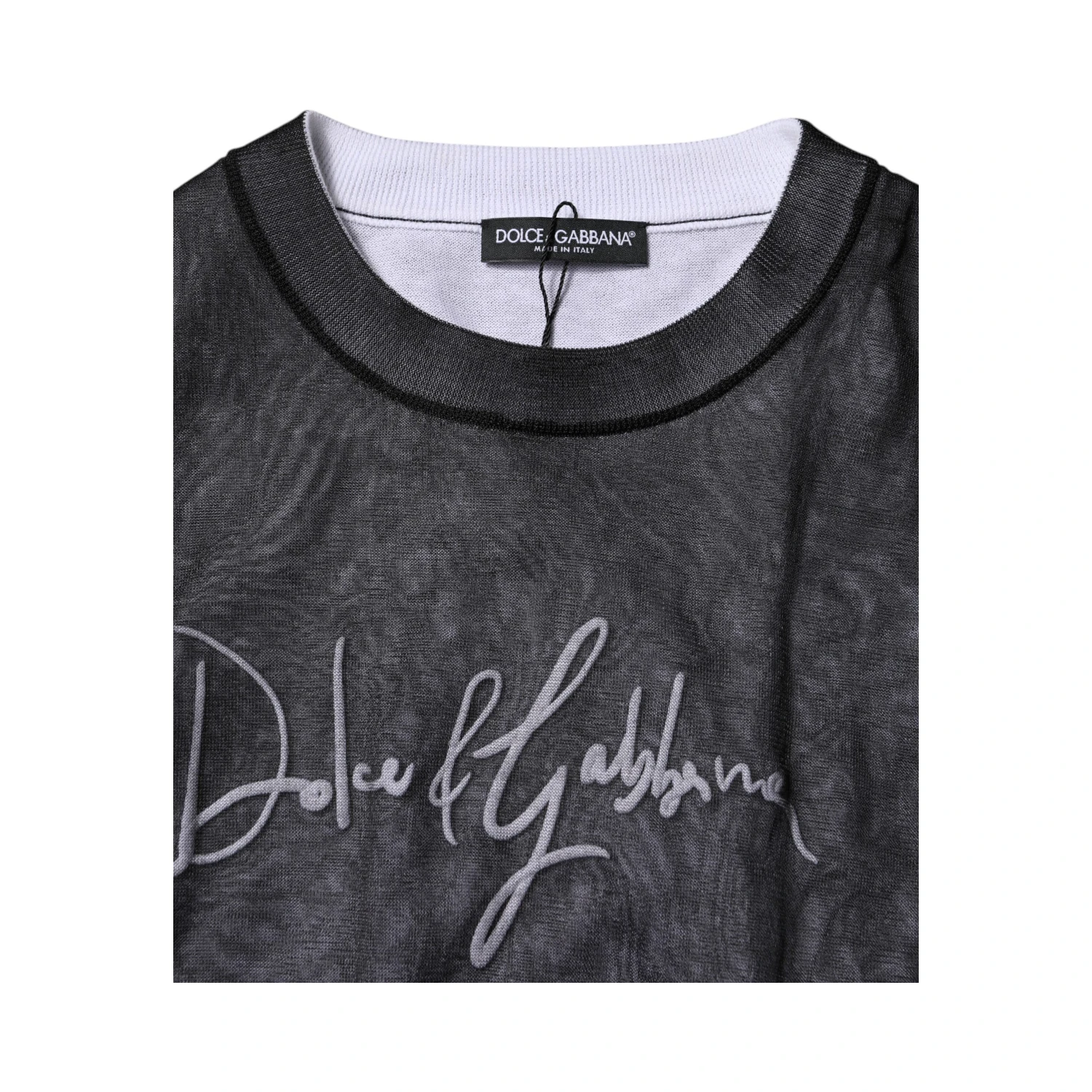 Black White Logo Knitted Pullover Sweater