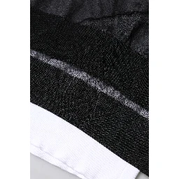 Black White Logo Knitted Pullover Sweater
