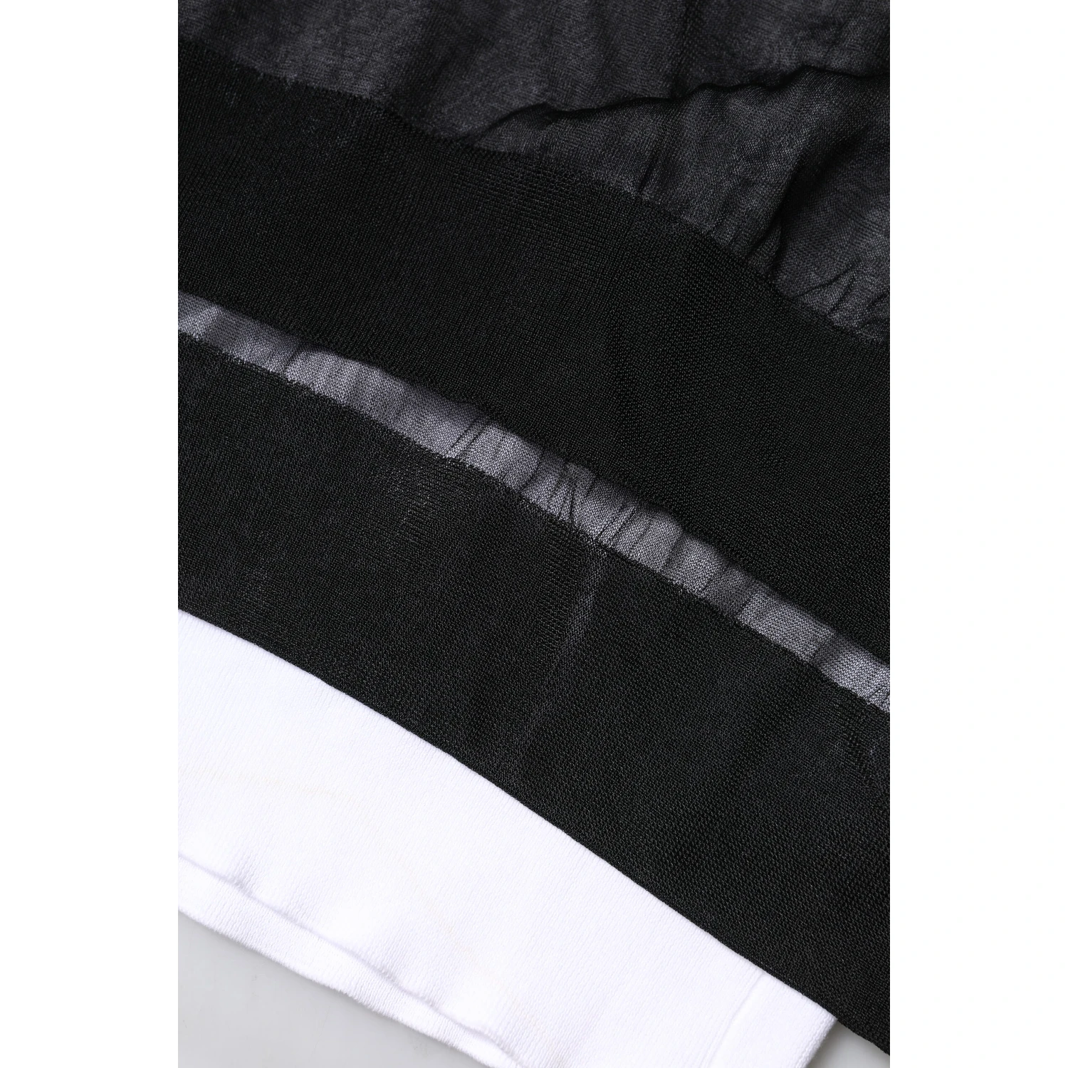 Black White Logo Knitted Pullover Sweater