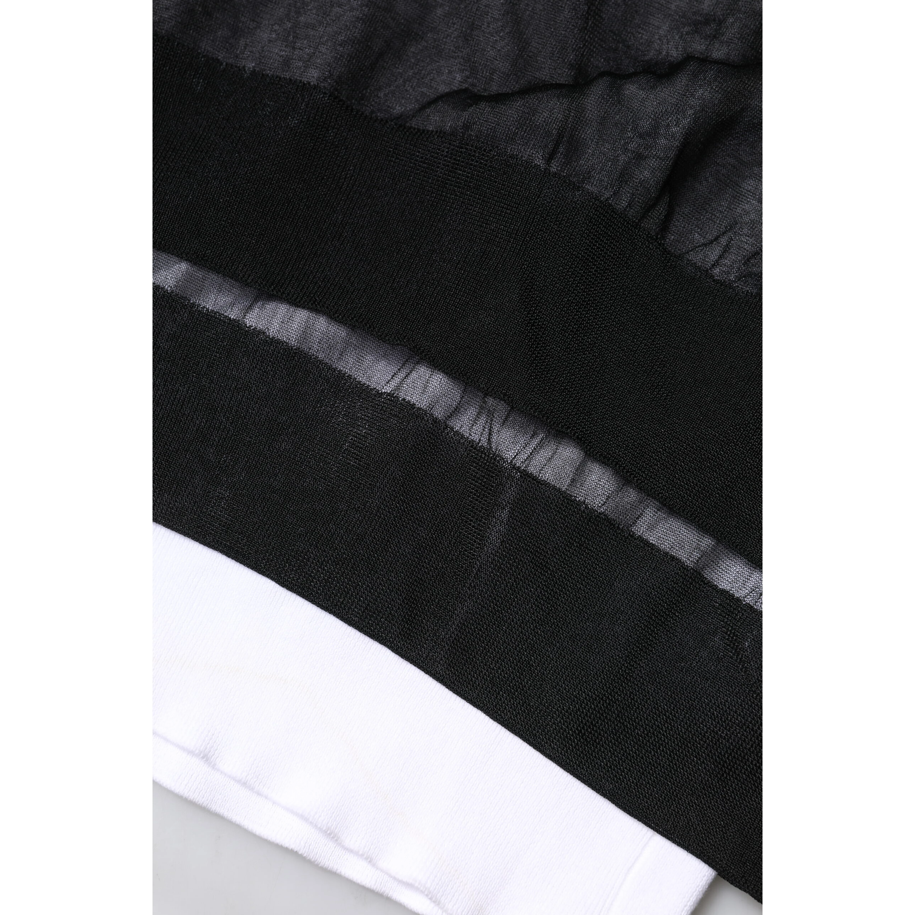 Black White Logo Knitted Pullover Sweater